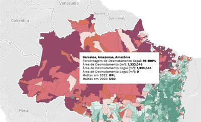 A screenshot of a map graphic